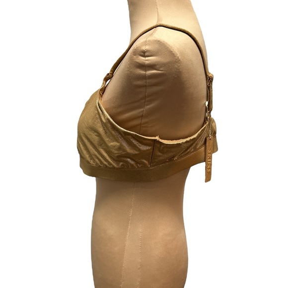 NWT-SKIMS Fits Everybody Bralette/Color Gold/ Size 4X/BR-SCN-1475 - Picture 2 of 6